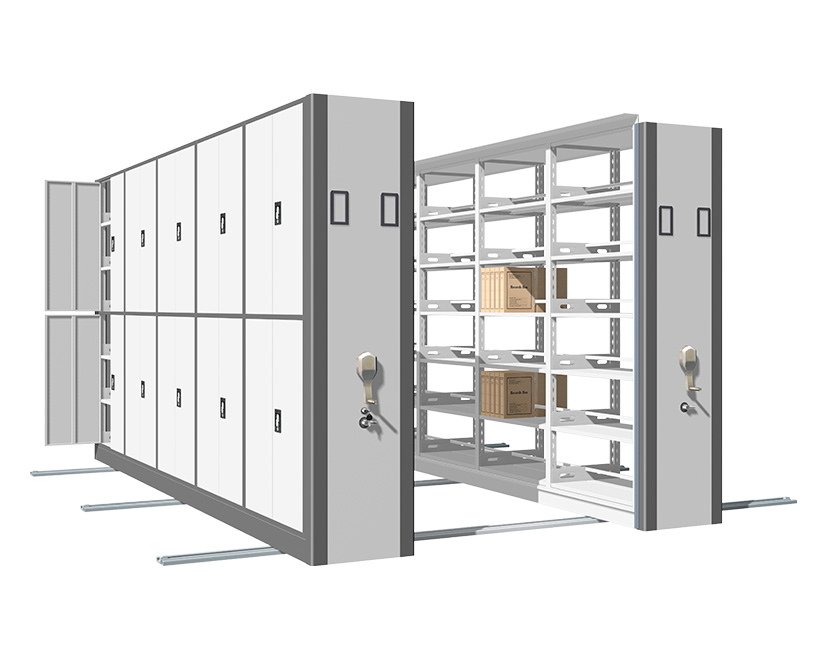 Mechanical-assist Mobile Shelving（4B)