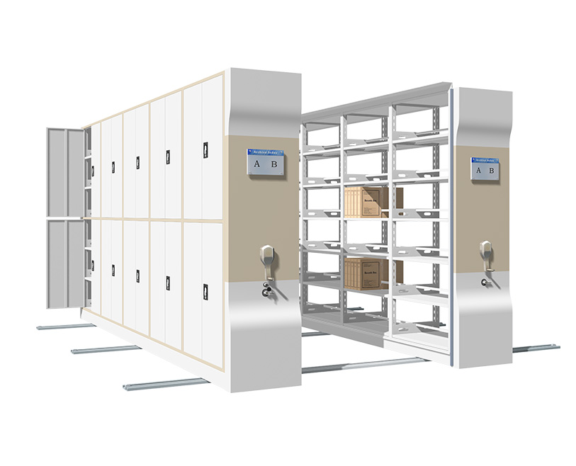 #HYD Mechanical-assist Mobile Shelving（5B)