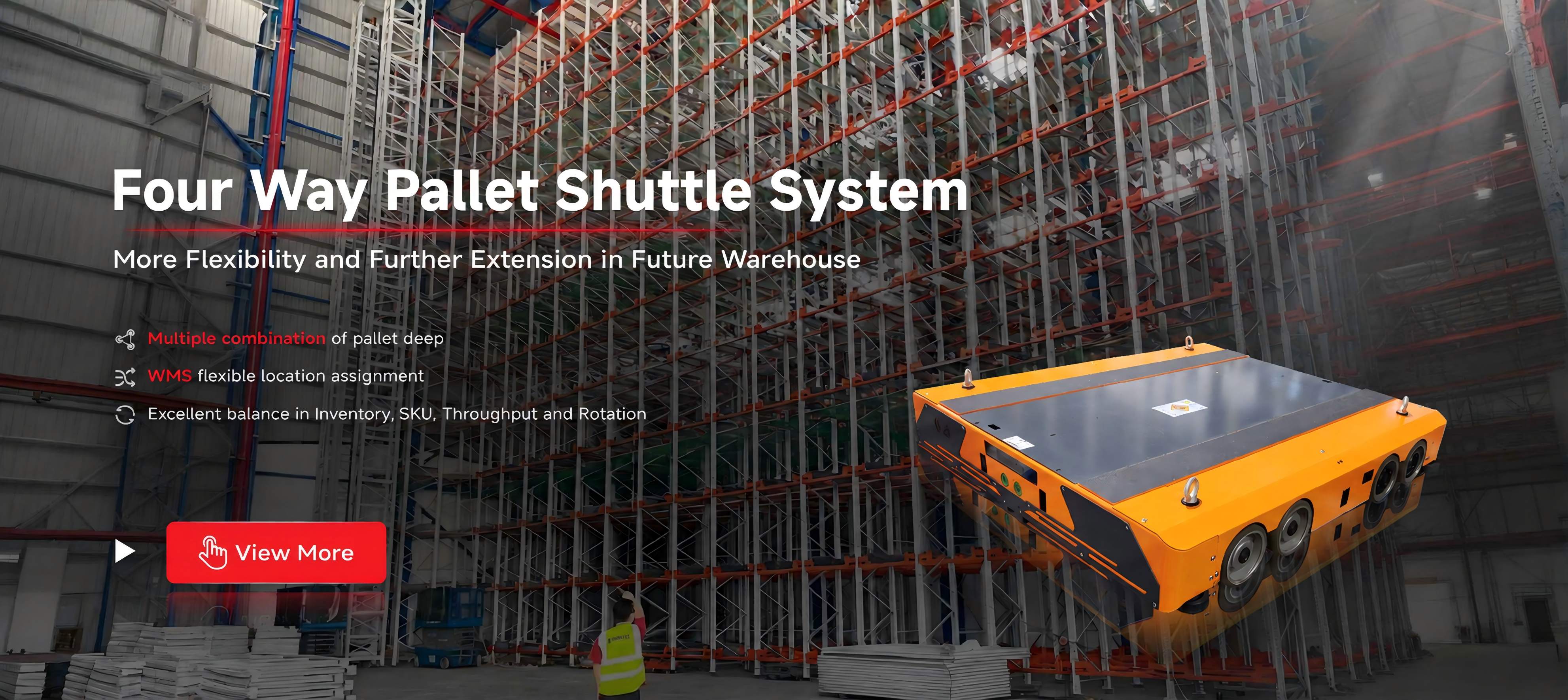 Hydglobalasrs Four Way Pallet Shuttle System